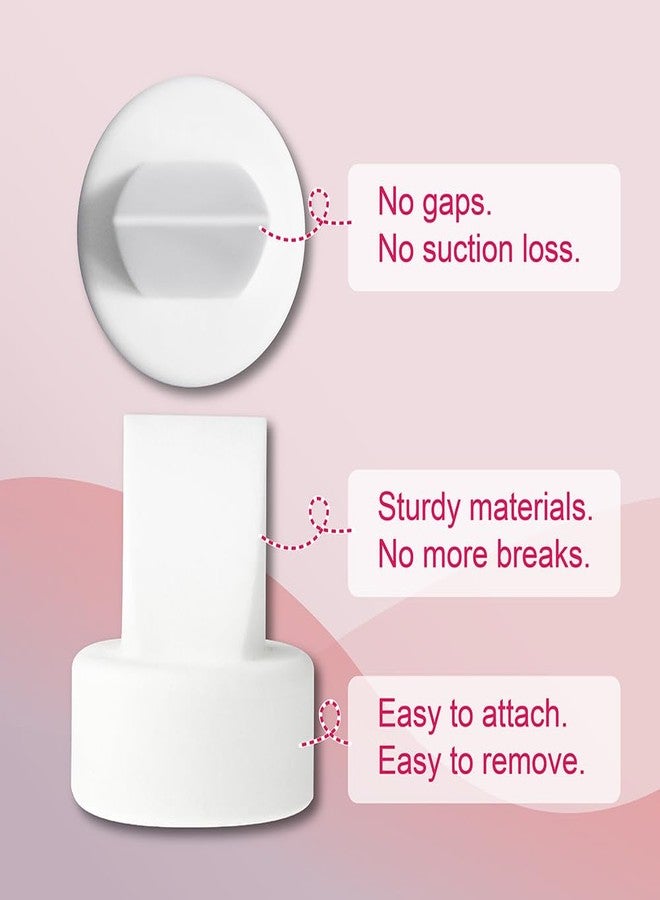 نينس سابلاي شفة صمام منقار البط من نينيسبلاي، قطعتان، مقاس 24 مم، متوافقة مع مضخة الثدي سبيكترا S2 S1 9 بلس سينرجي جولد. بديل لأجزاء مضخة سبيكترا. ملحقات شفة صمام واسعة الفتحة، تعمل مع واقي من التدفق العكسي. - Image 4